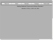 Tablet Screenshot of michelledarcycounseling.com